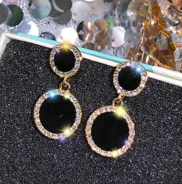 XE058 - Circle Drop Earrings